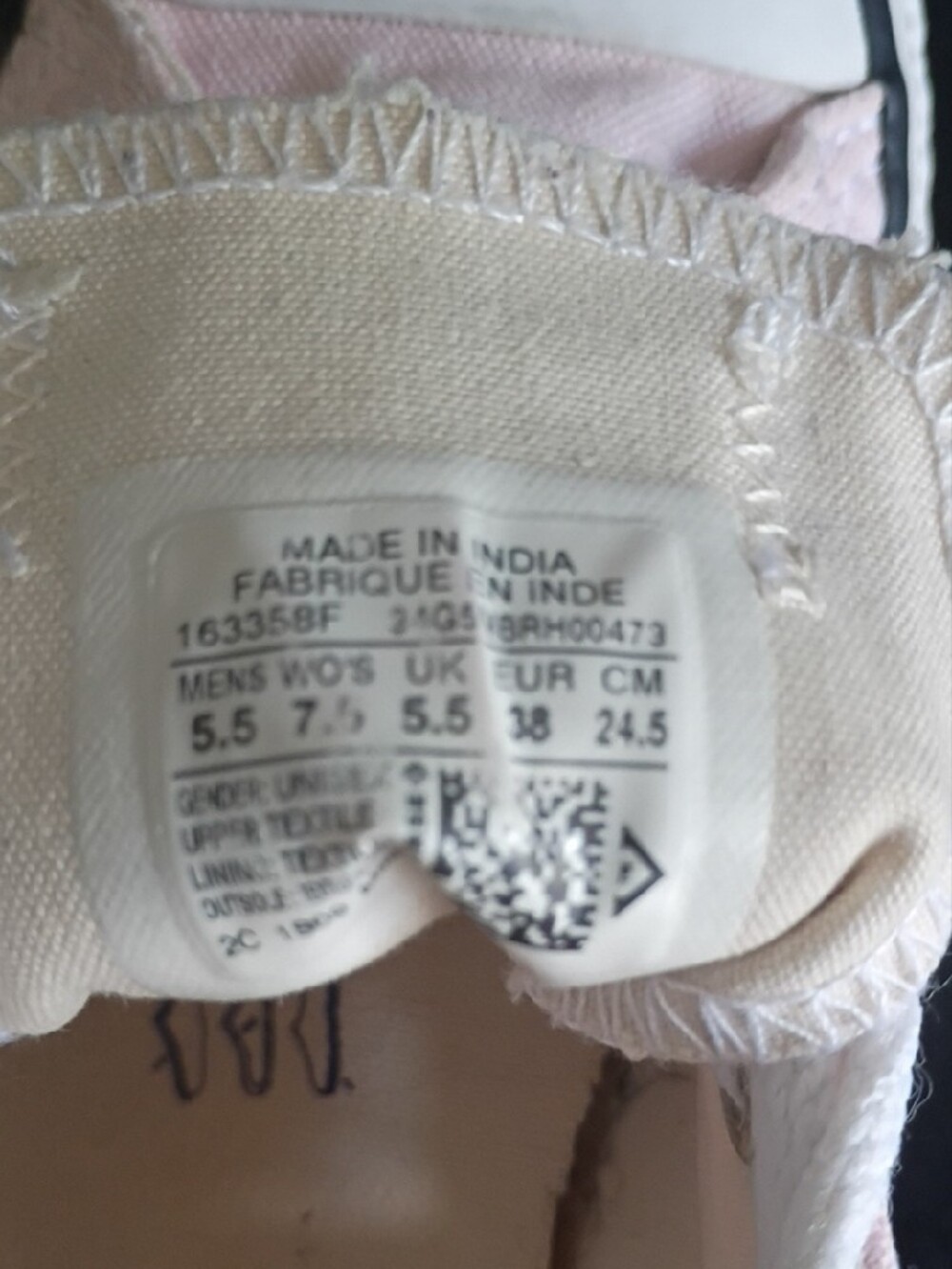 Converse Baby Pink Low Top Canvas Sneakers - Picture 4 of 4